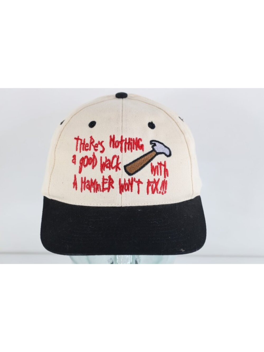 Vintage 90s There's Nothing A Good Wack With A Hammer Won't Fix It Snapback Hat